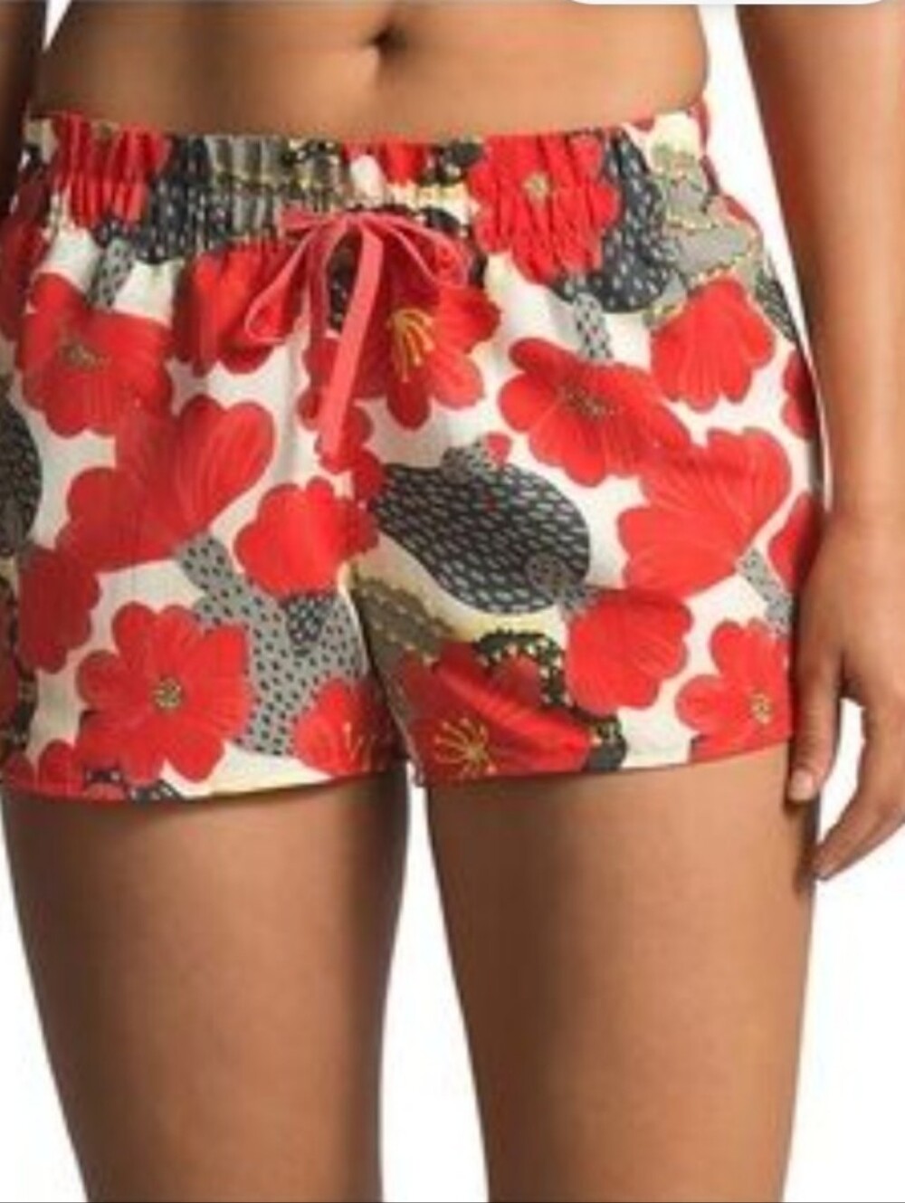 The North Face Red Floral Women's Shorts